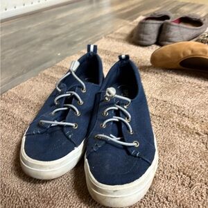 Sperry Navy Blue Canvas Sneakers